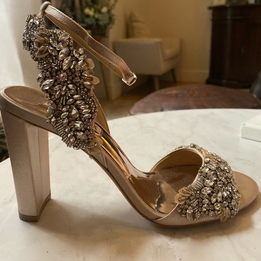 Badgley Mischka Libby Ankle Strap Sandal (Size 7)